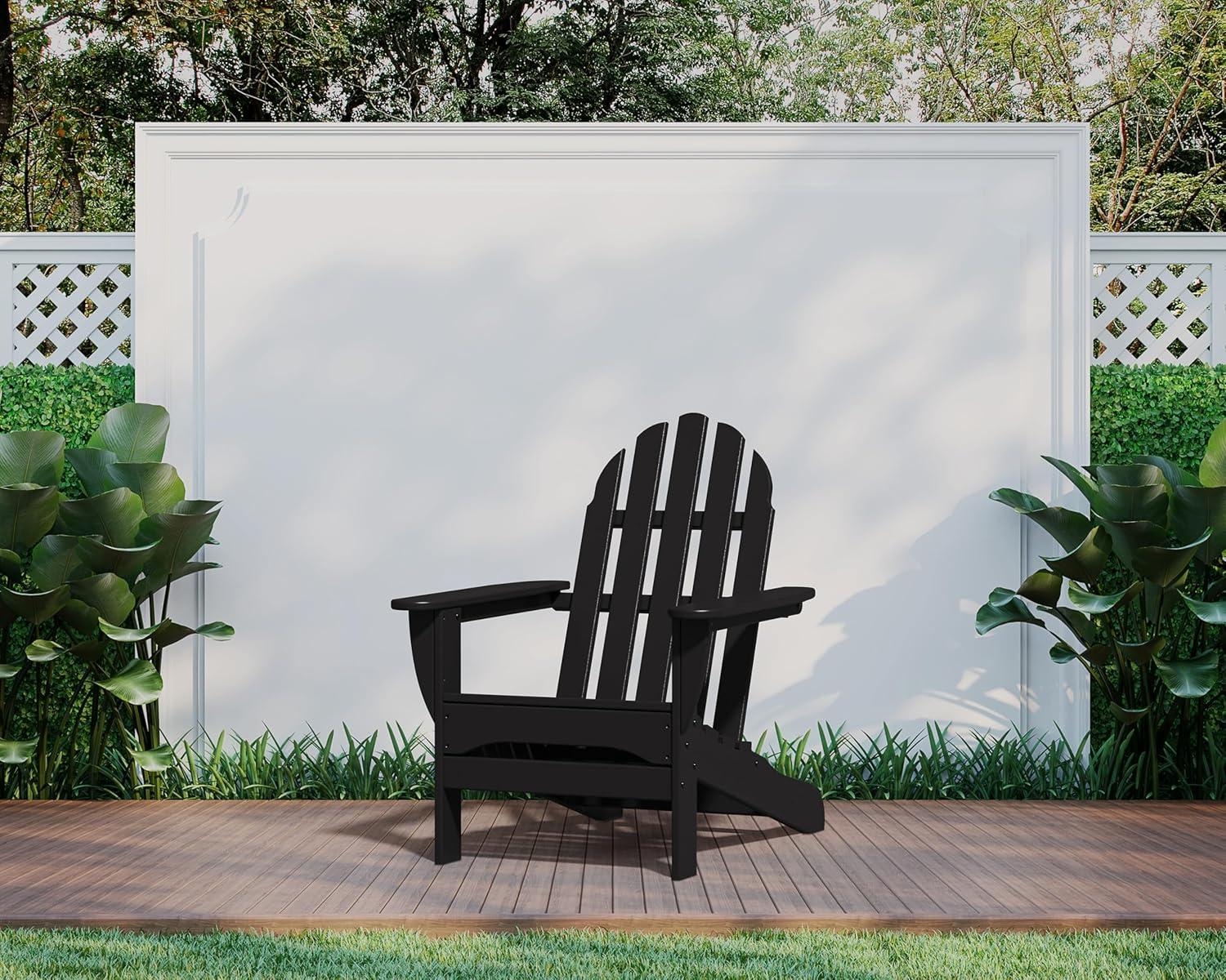 image:imagePOLYWOOD AD4030MA Classic Outdoor Adirondack Chair MahoganyBlack