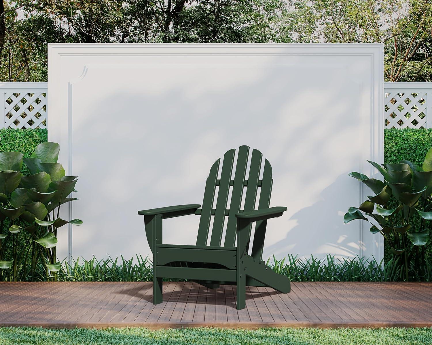 image:imagePOLYWOOD AD4030MA Classic Outdoor Adirondack Chair MahoganyGreen