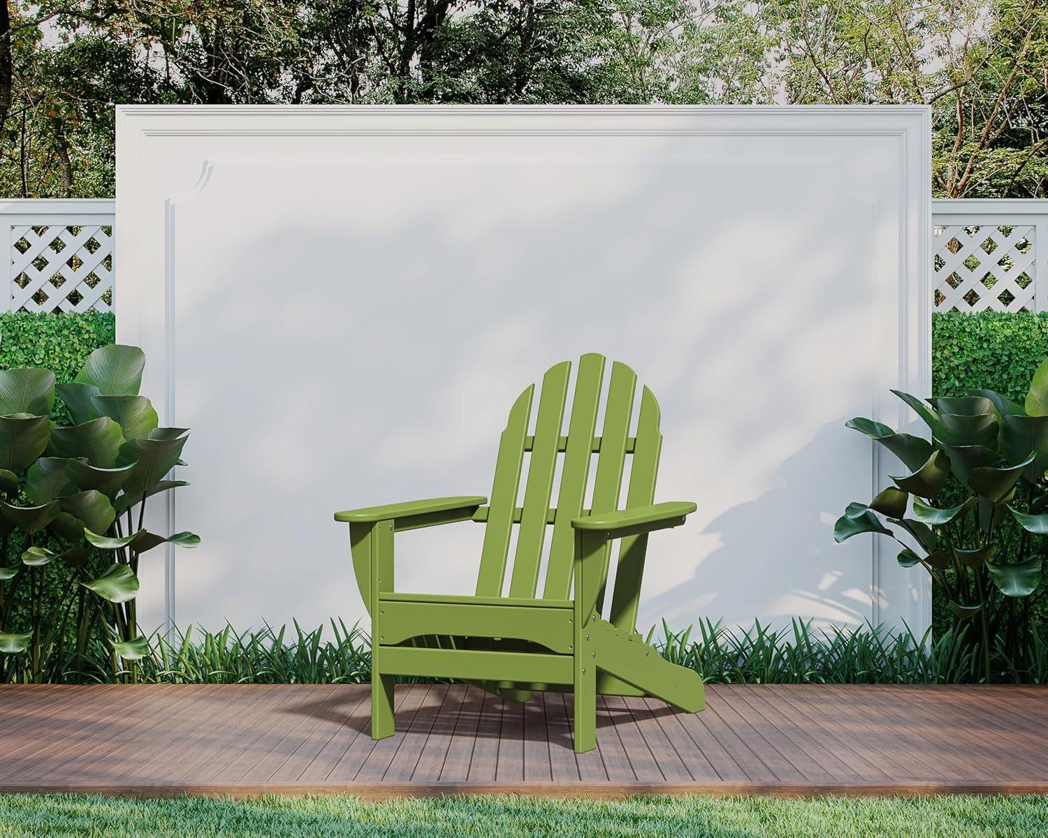 image:imagePOLYWOOD AD4030MA Classic Outdoor Adirondack Chair MahoganyLime