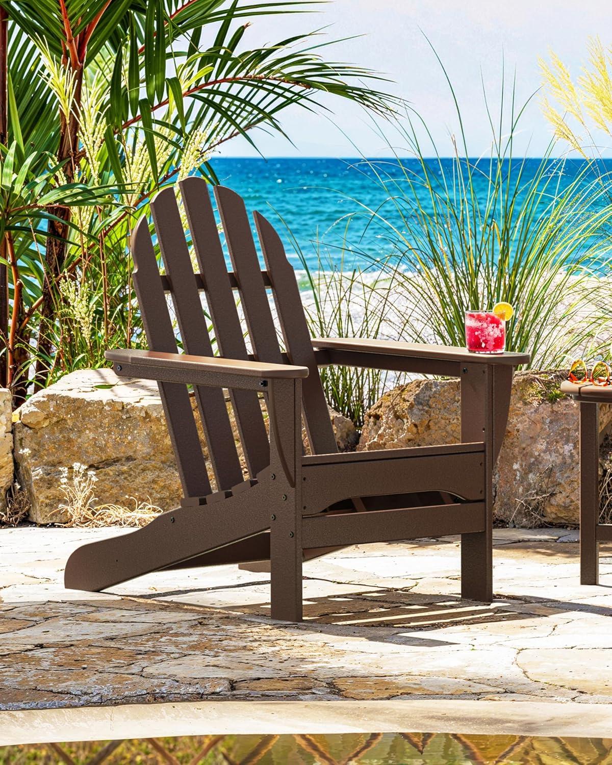 image:imagePOLYWOOD AD4030MA Classic Outdoor Adirondack Chair MahoganyMahogany