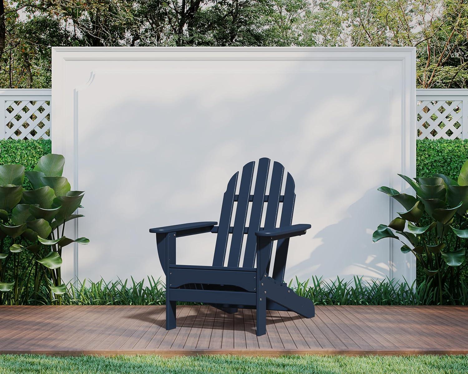 image:imagePOLYWOOD AD4030MA Classic Outdoor Adirondack Chair MahoganyNavy