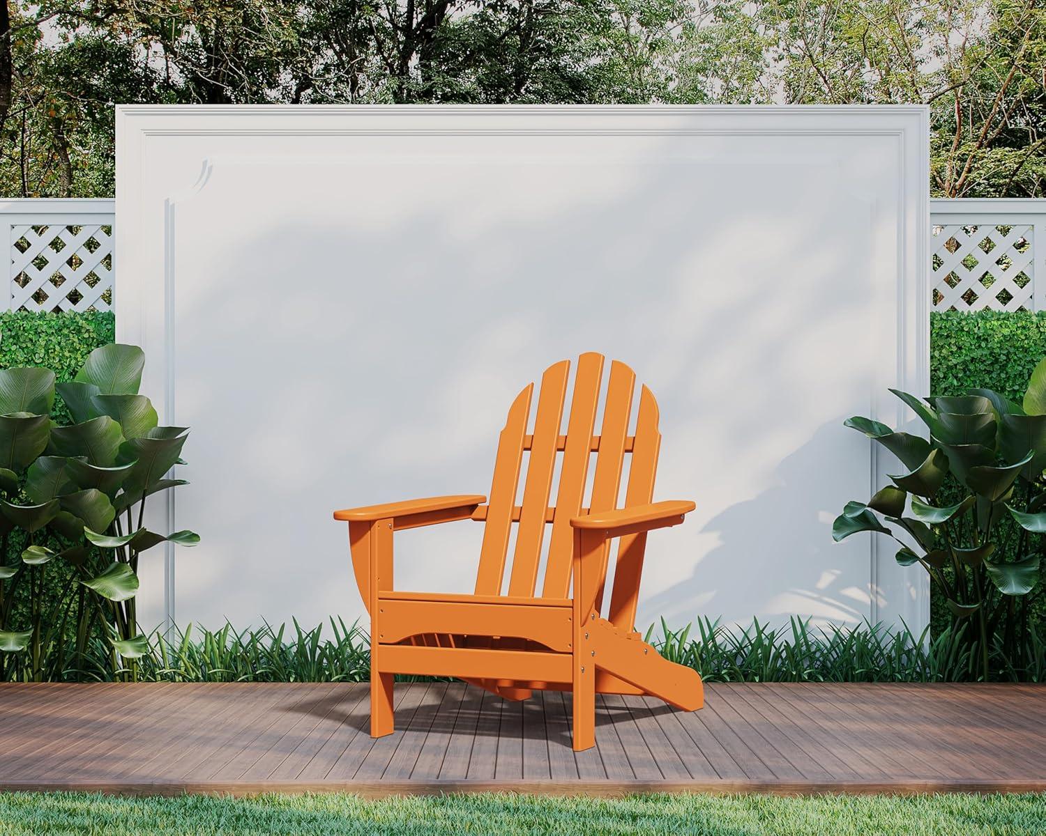 image:imagePOLYWOOD AD4030MA Classic Outdoor Adirondack Chair MahoganyTangerine