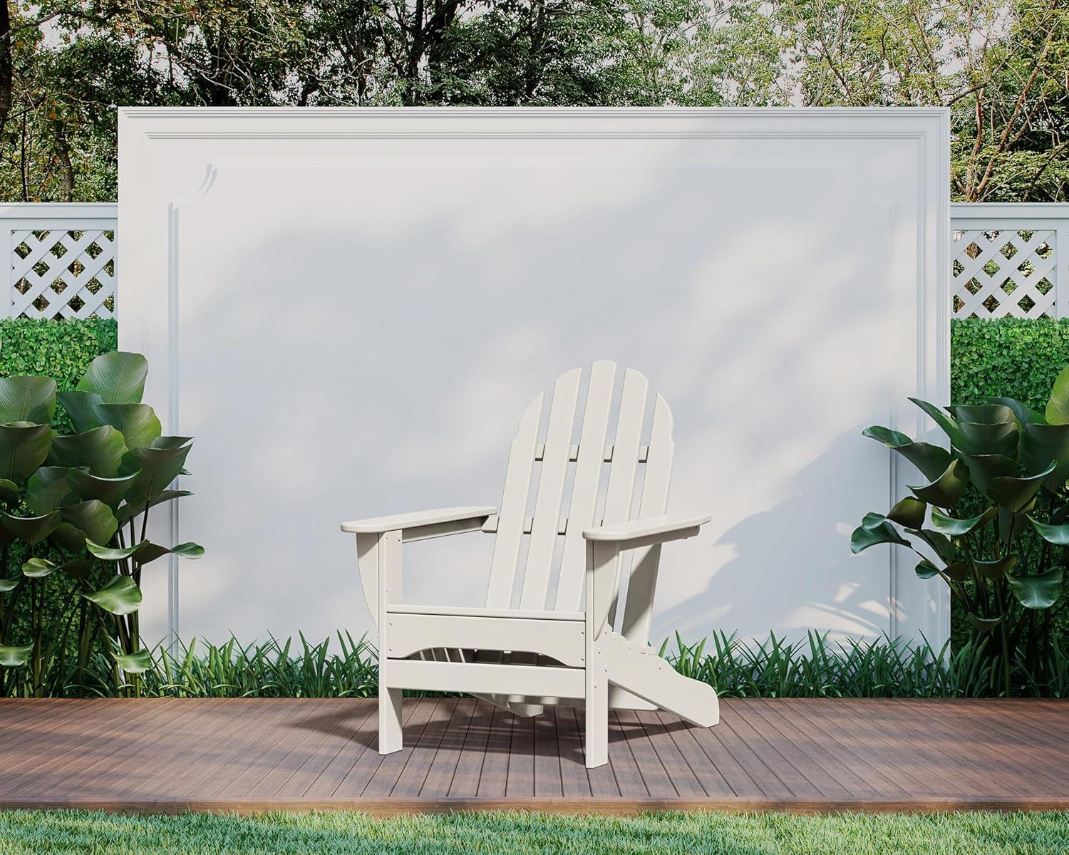 image:imagePOLYWOOD AD4030MA Classic Outdoor Adirondack Chair MahoganyWhite