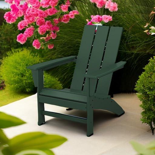 image:imagePOLYWOOD AD420LI Modern Adirondack Chair LimeGreen