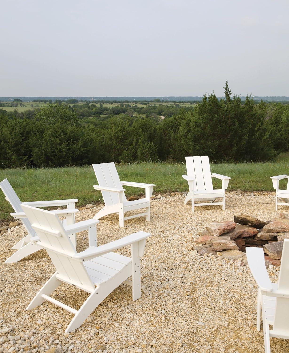 image:imagePOLYWOOD AD420LI Modern Adirondack Chair LimeWhite