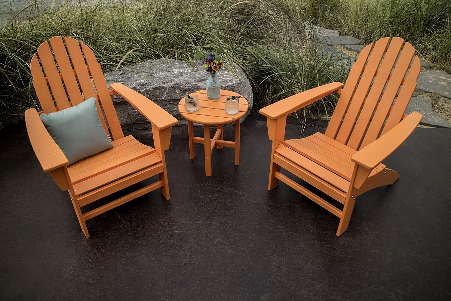 image:imagePolywood Vineyard 3Piece Adirondack Set MahoganyWhite