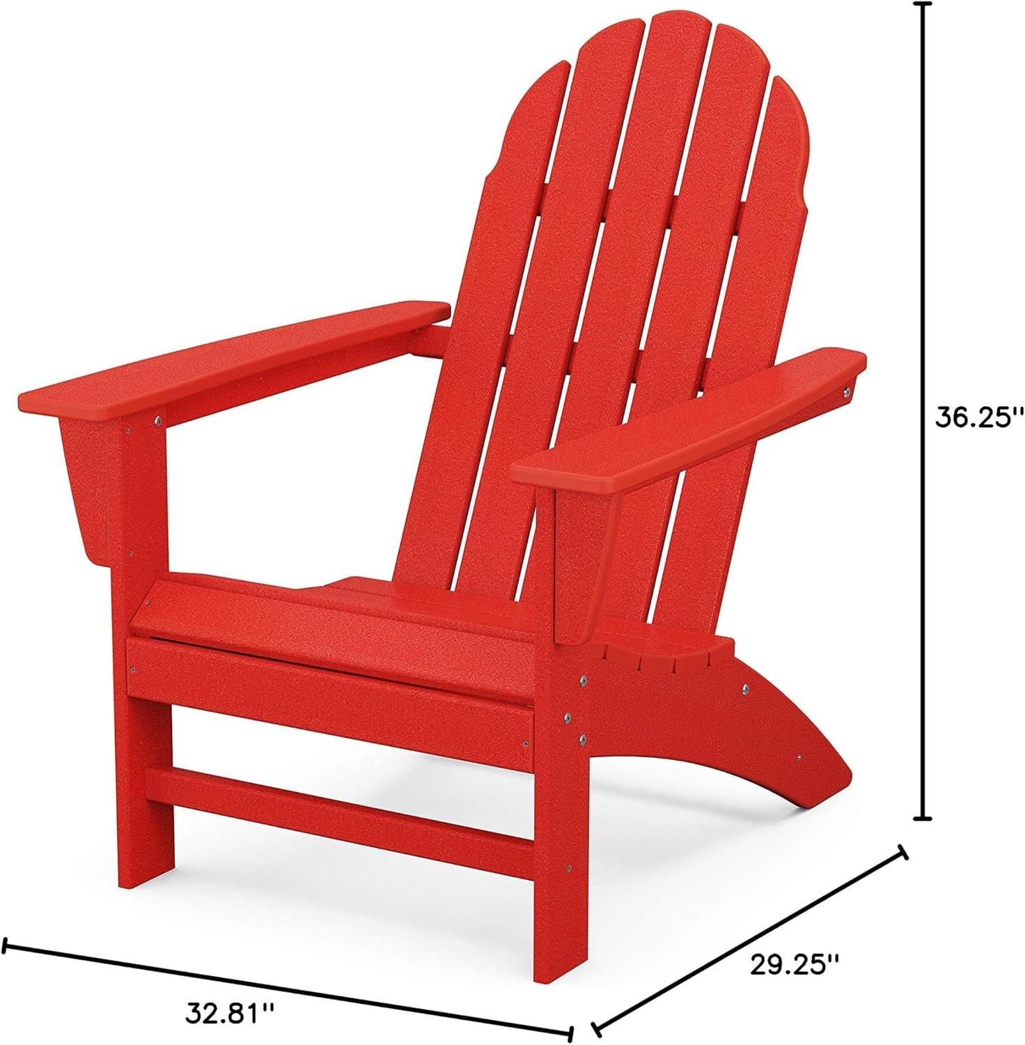 image:imagePolywood Vineyard Adirondack Chair MahoganySunset Red