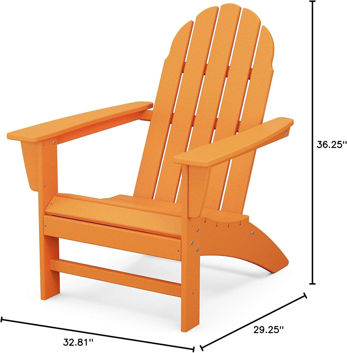 image:imagePolywood Vineyard Adirondack Chair MahoganyTangerine