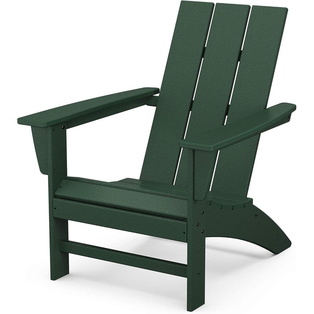 image:imagePOLYWOOD AD420LI Modern Adirondack Chair LimeGreen