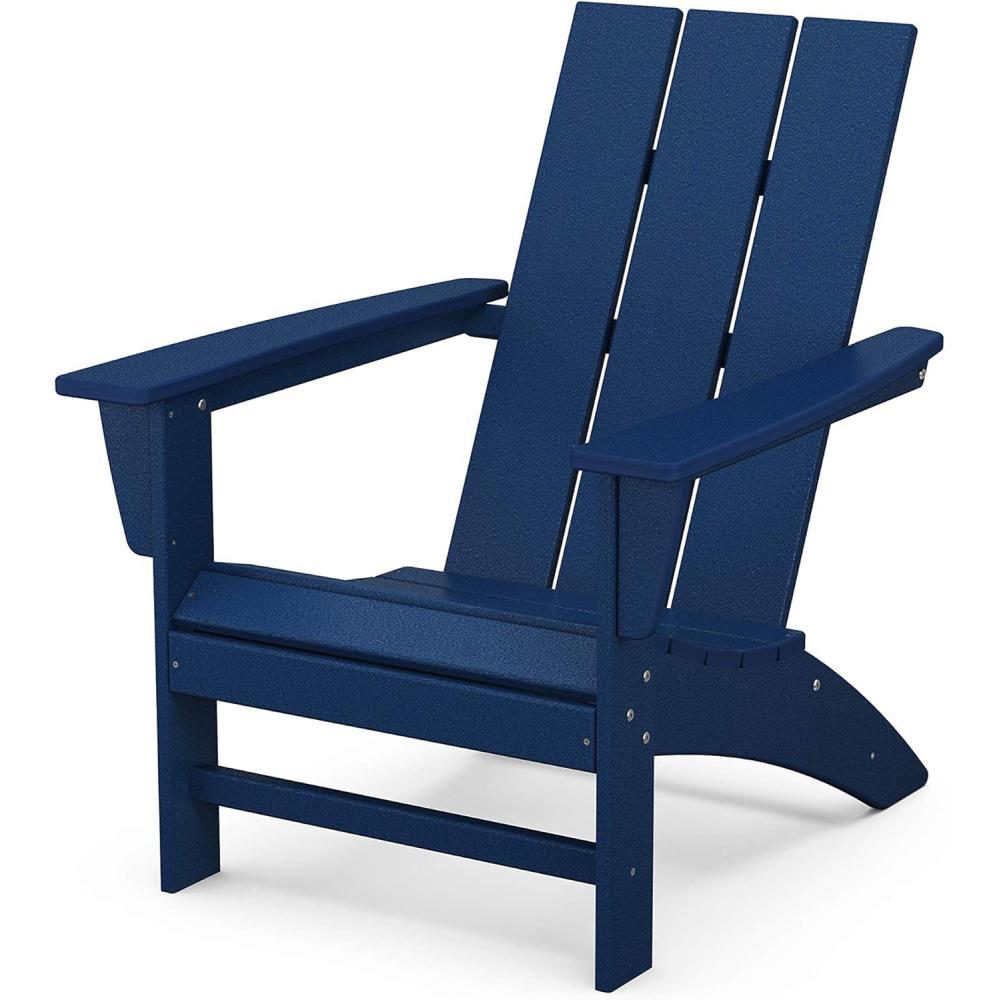 image:imagePOLYWOOD AD420LI Modern Adirondack Chair LimeNavy