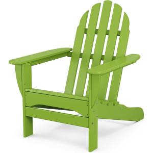 POLYWOOD AD4030MA Classic Outdoor Adirondack Chair, Mahogany(Lime)