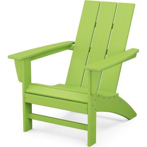 POLYWOOD AD420LI Modern Adirondack Chair, Lime(Lime)