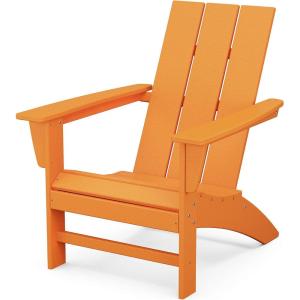 POLYWOOD AD420LI Modern Adirondack Chair, Lime(Tangerine)