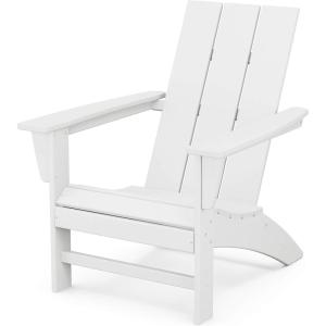 POLYWOOD AD420LI Modern Adirondack Chair, Lime(White)