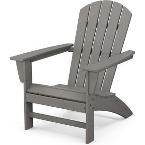 POLYWOOD Nautical Adirondack Chair(Slate Grey)