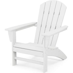 POLYWOOD Nautical Adirondack Chair(White)