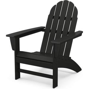 Polywood Vineyard Adirondack Chair, Mahogany(Black)