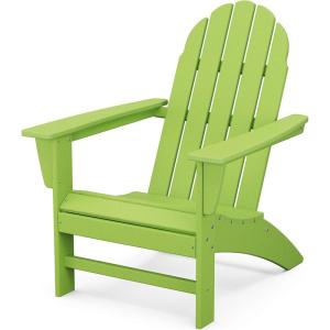 Polywood Vineyard Adirondack Chair, Mahogany(Lime)