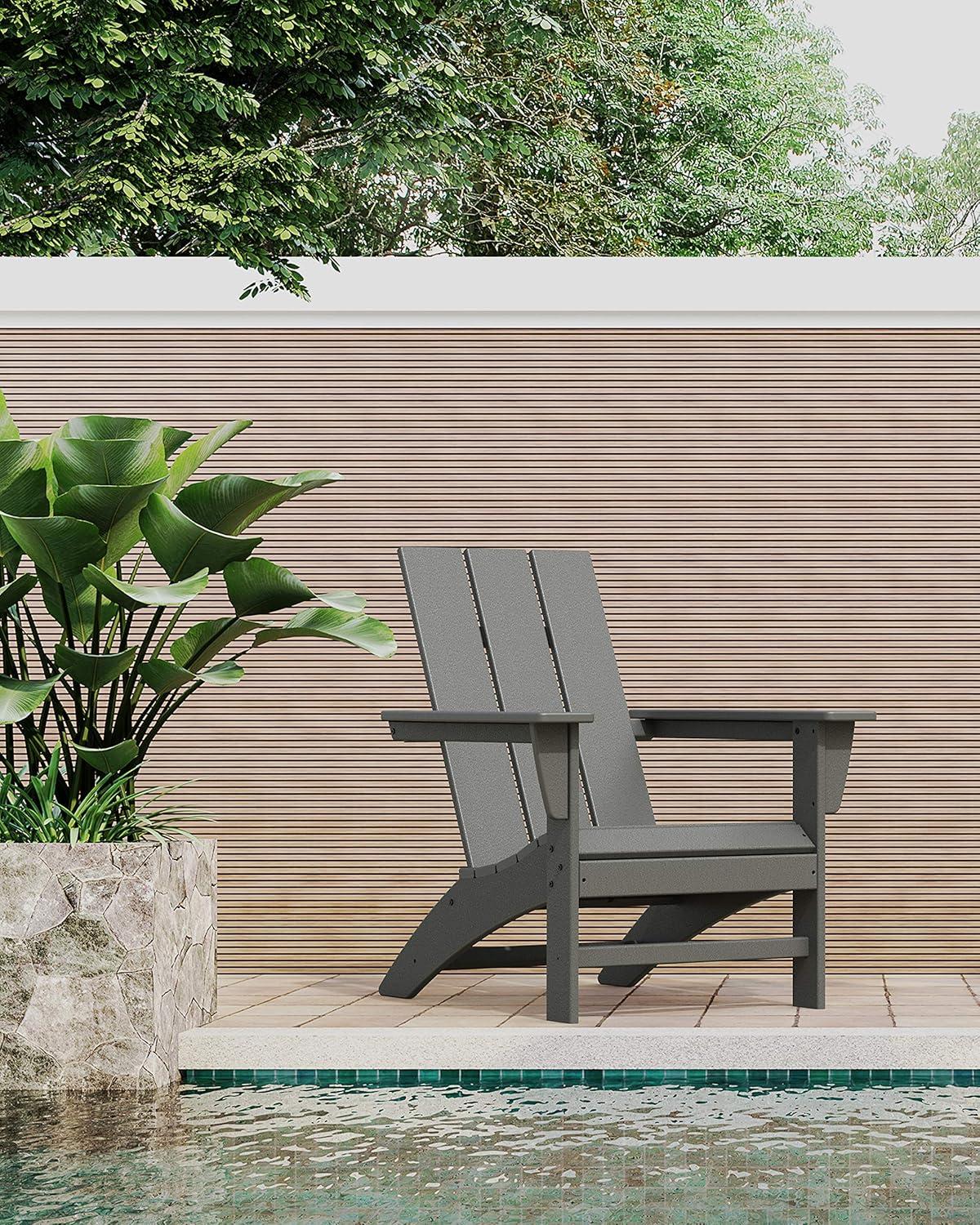 image:imageModern Adirondack Chair Slate GreyChair