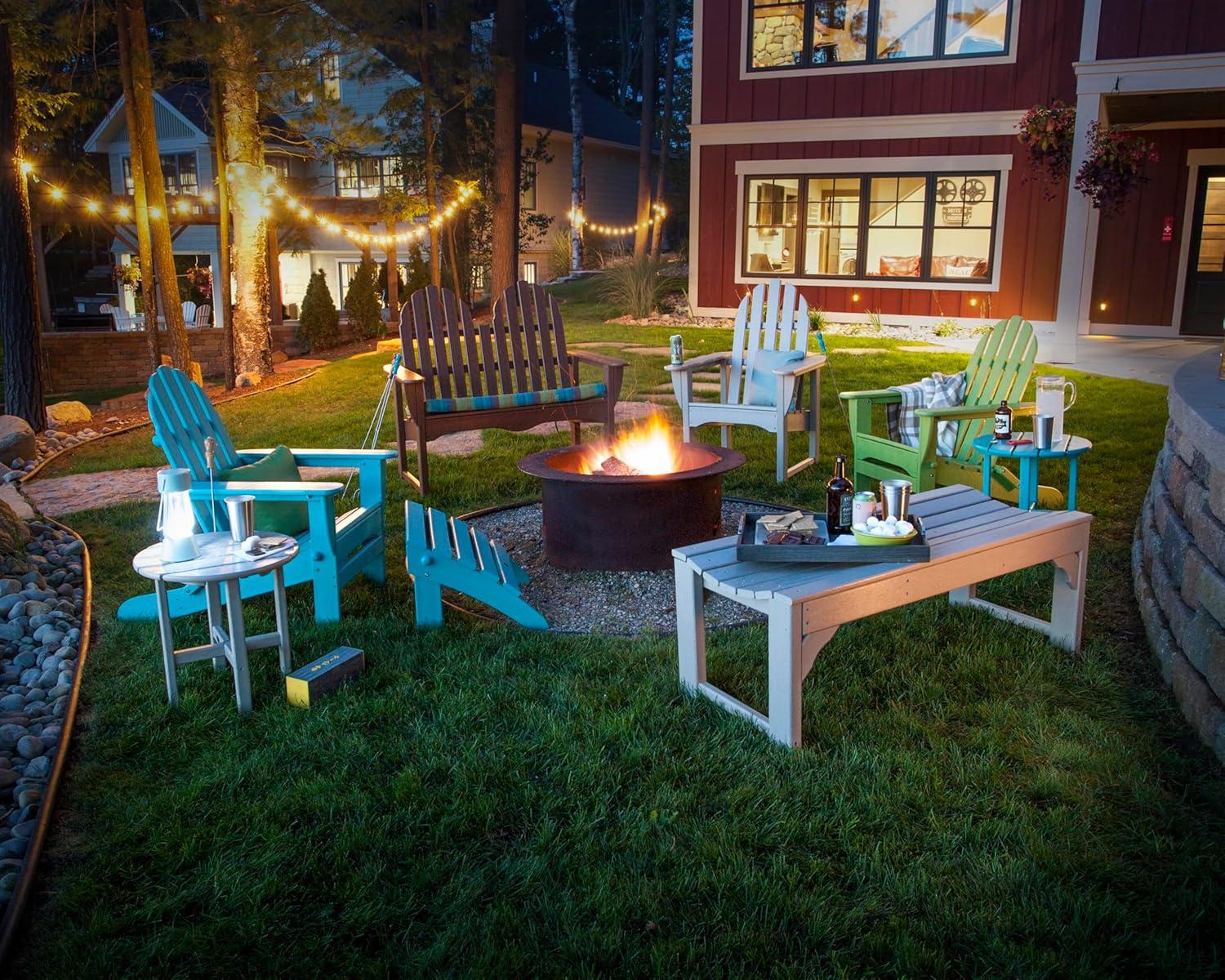 image:imagePOLYWOOD AD5030GY Classic Folding Adirondack Slate GreyAruba