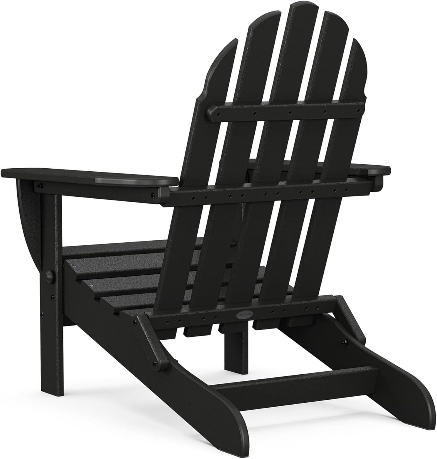 image:imagePOLYWOOD AD5030GY Classic Folding Adirondack Slate GreyBlack