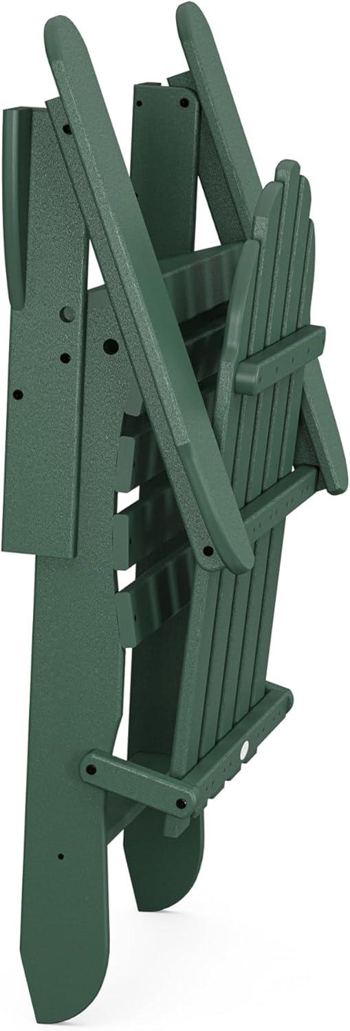 image:imagePOLYWOOD AD5030GY Classic Folding Adirondack Slate GreyGreen