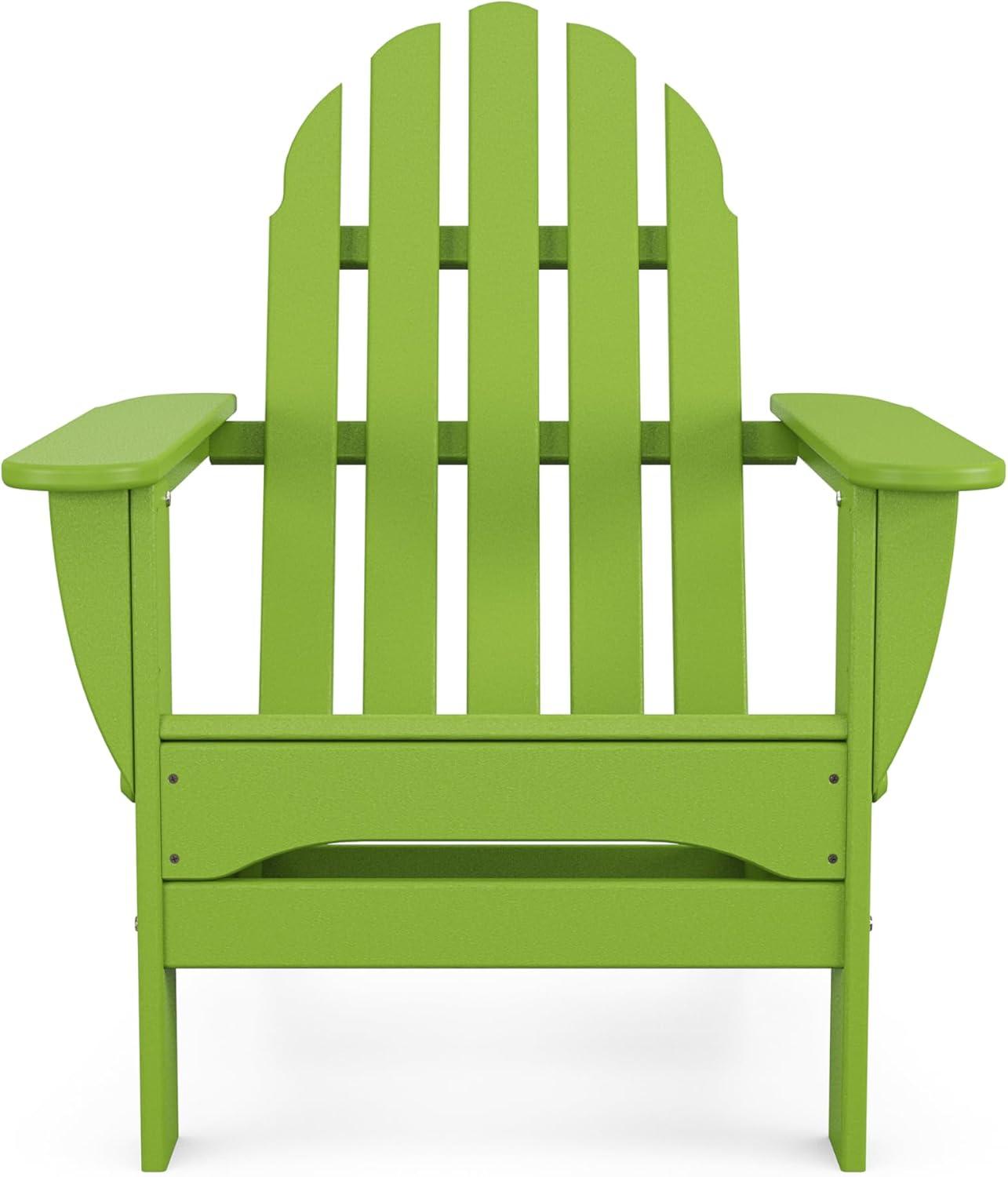 image:imagePOLYWOOD AD5030GY Classic Folding Adirondack Slate GreyLime