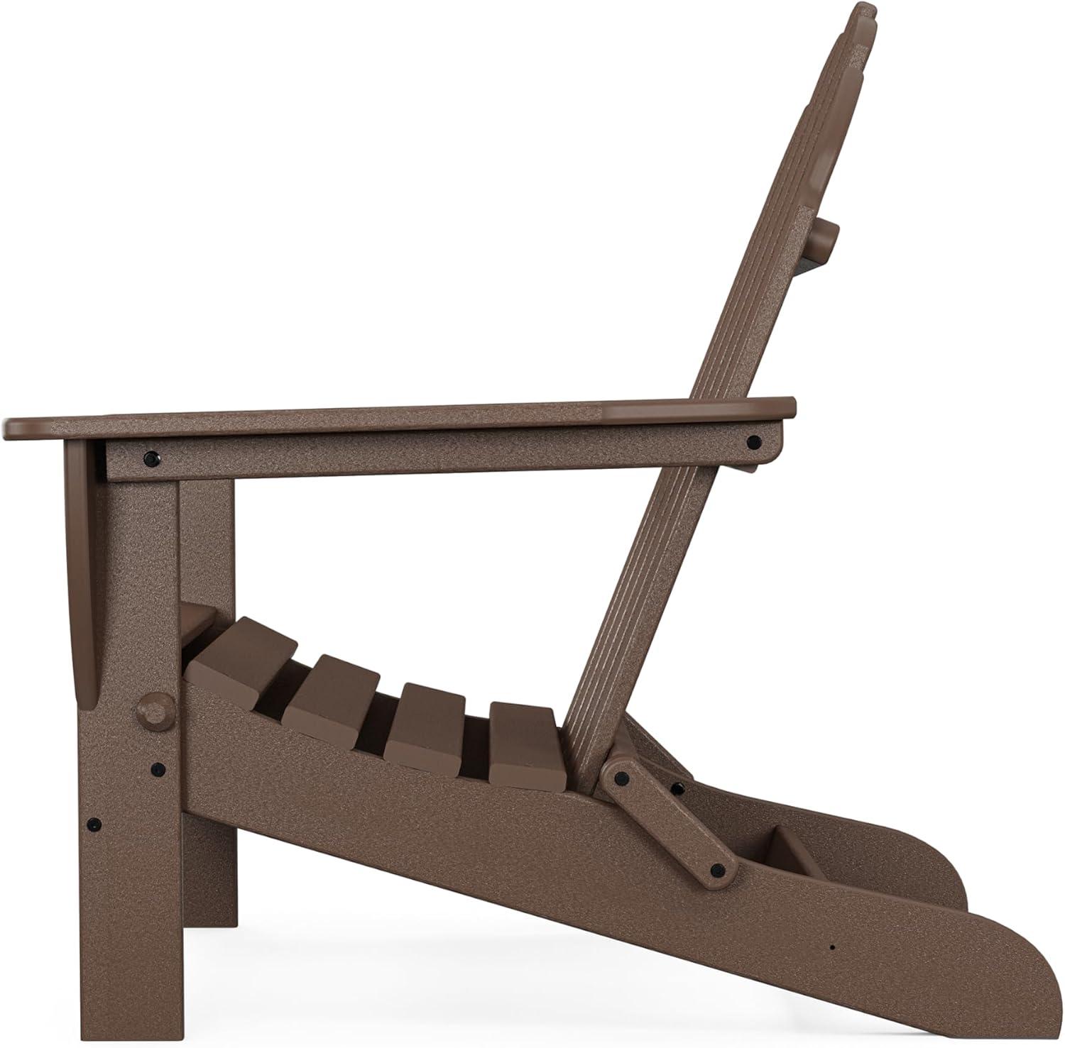 image:imagePOLYWOOD AD5030GY Classic Folding Adirondack Slate GreyMahogany