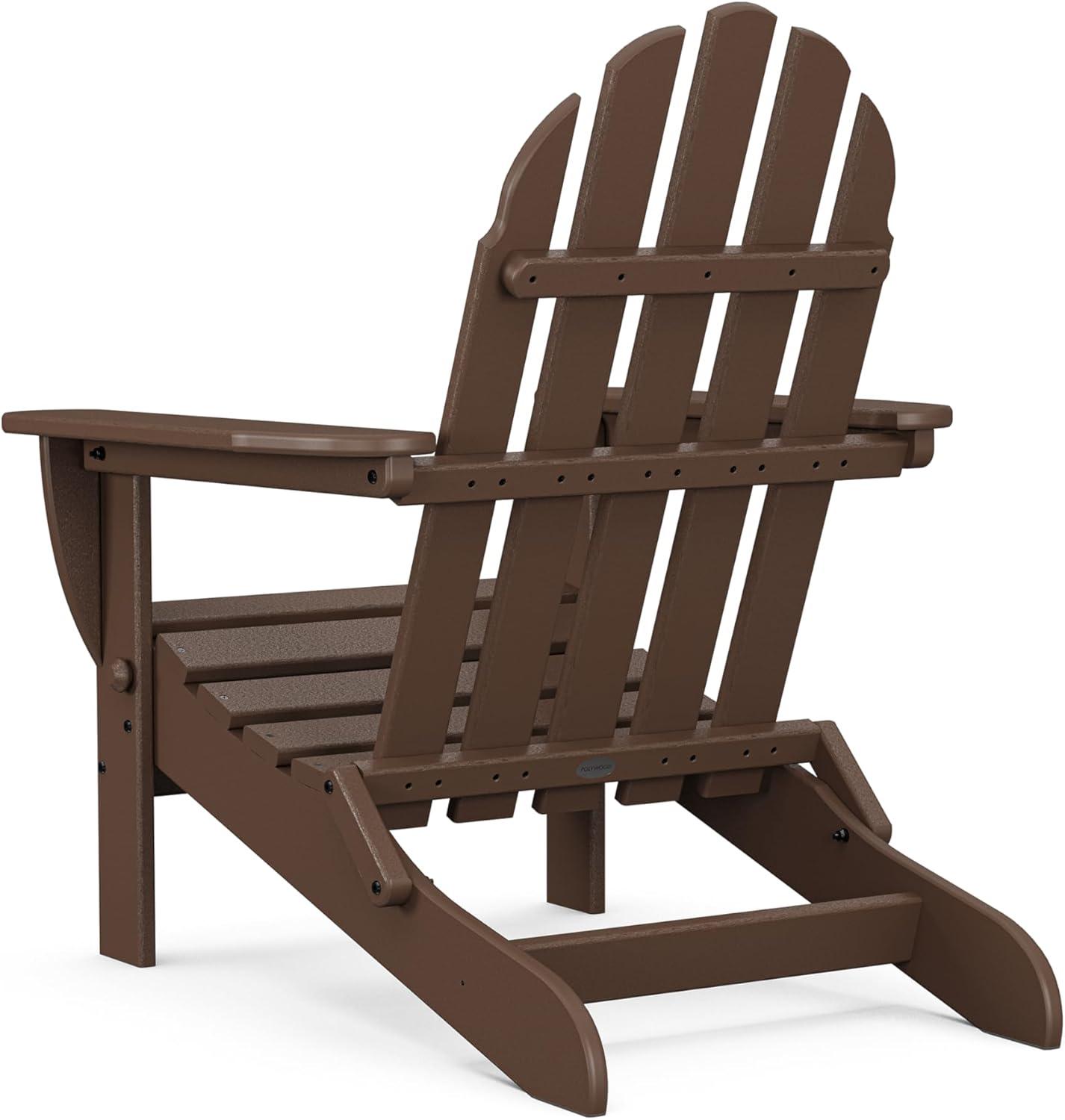 image:imagePOLYWOOD AD5030GY Classic Folding Adirondack Slate GreyMahogany