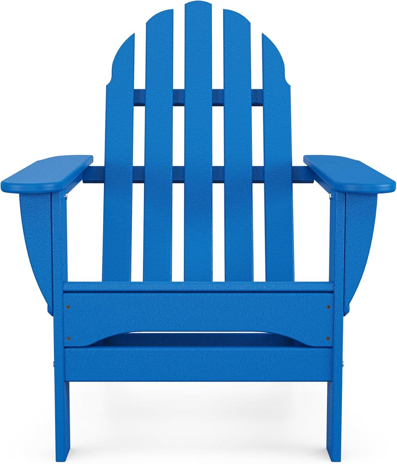 image:imagePOLYWOOD AD5030GY Classic Folding Adirondack Slate GreyPacific Blue