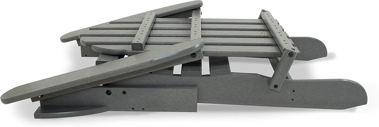 image:imagePOLYWOOD AD5030GY Classic Folding Adirondack Slate GreySlate Grey