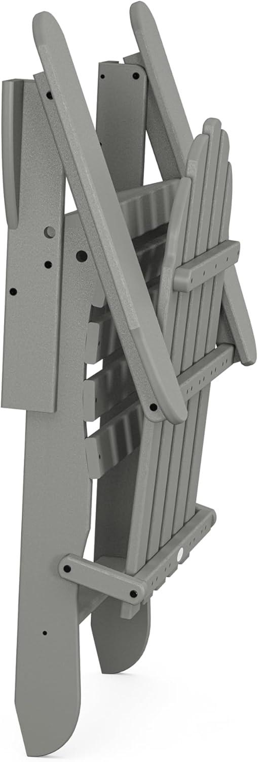 image:imagePOLYWOOD AD5030GY Classic Folding Adirondack Slate GreySlate Grey