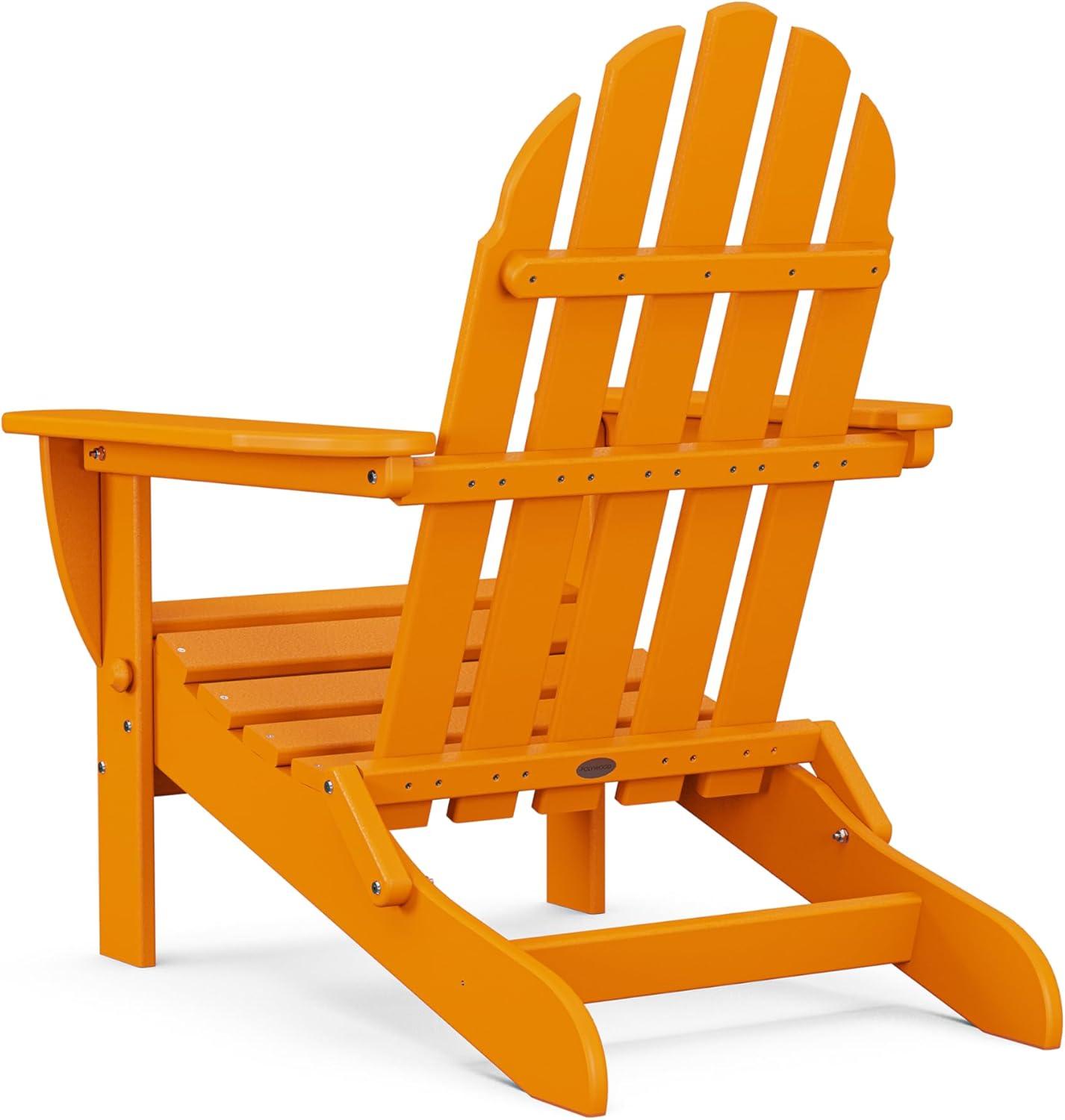 image:imagePOLYWOOD AD5030GY Classic Folding Adirondack Slate GreyTangerine