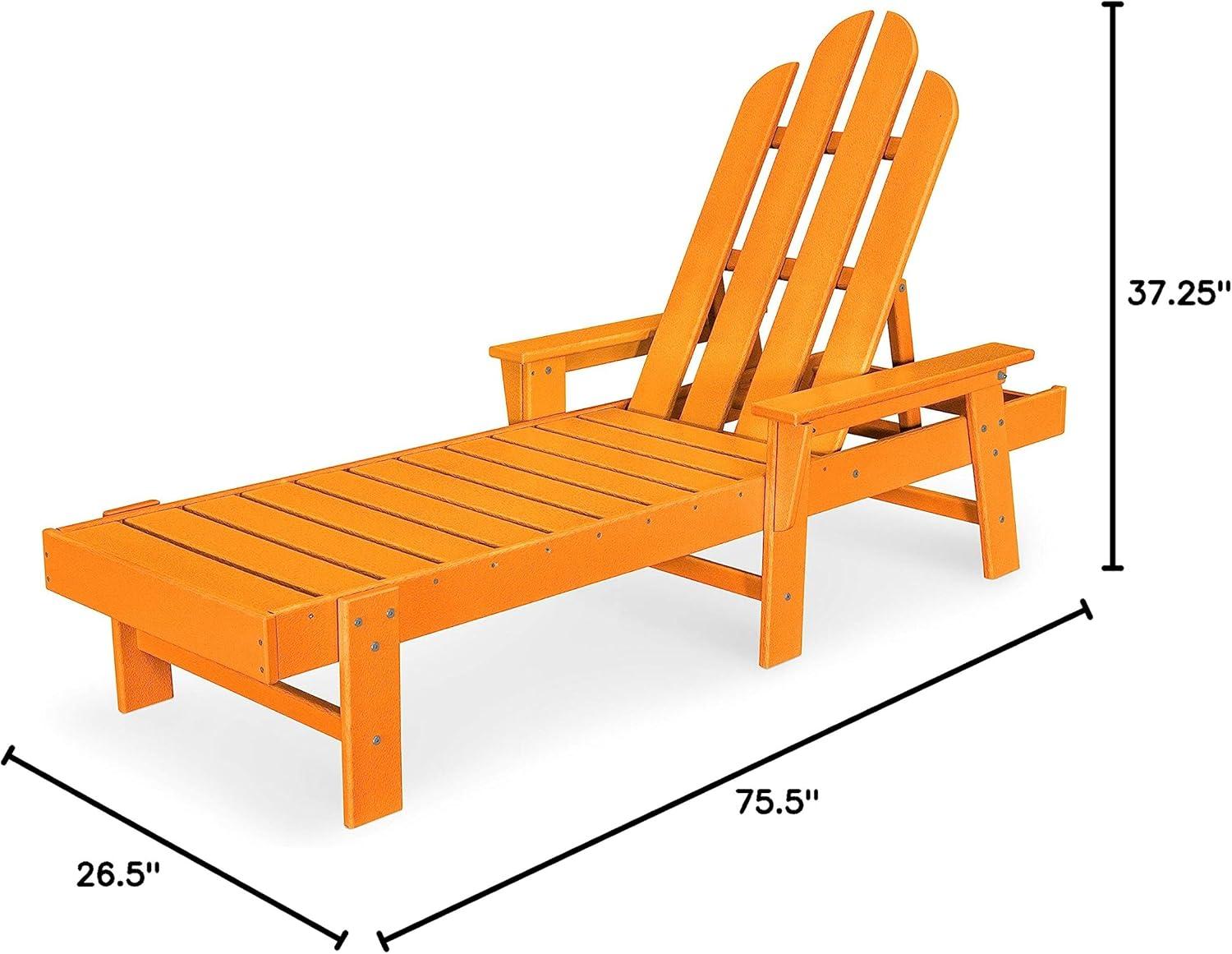 image:imagePOLYWOOD ECC76SR Long Island Chaise Sunset RedTangerine