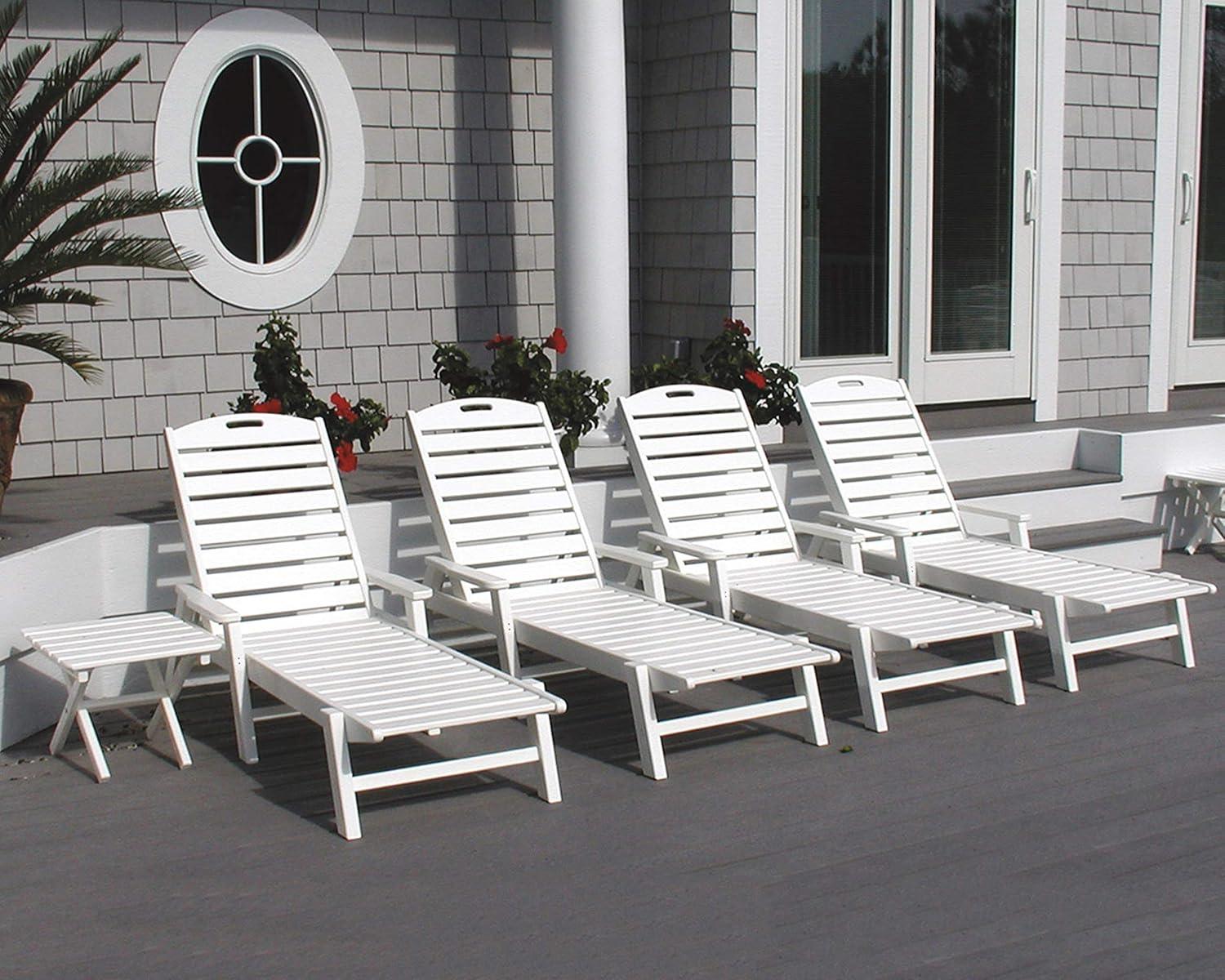 image:imagePOLYWOOD NCC2280GY Nautical Arms Chaise Slate GreyGreen