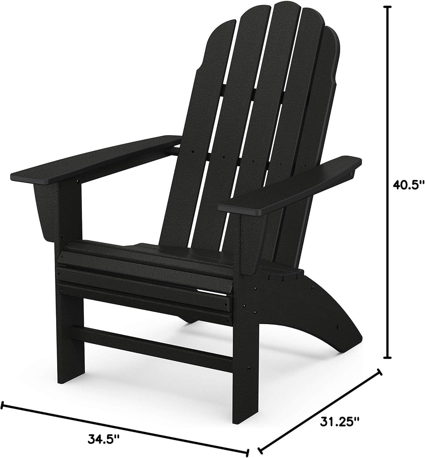 image:imagePOLYWOOD Vineyard Curveback Adirondack Chair in MahoganyBlack