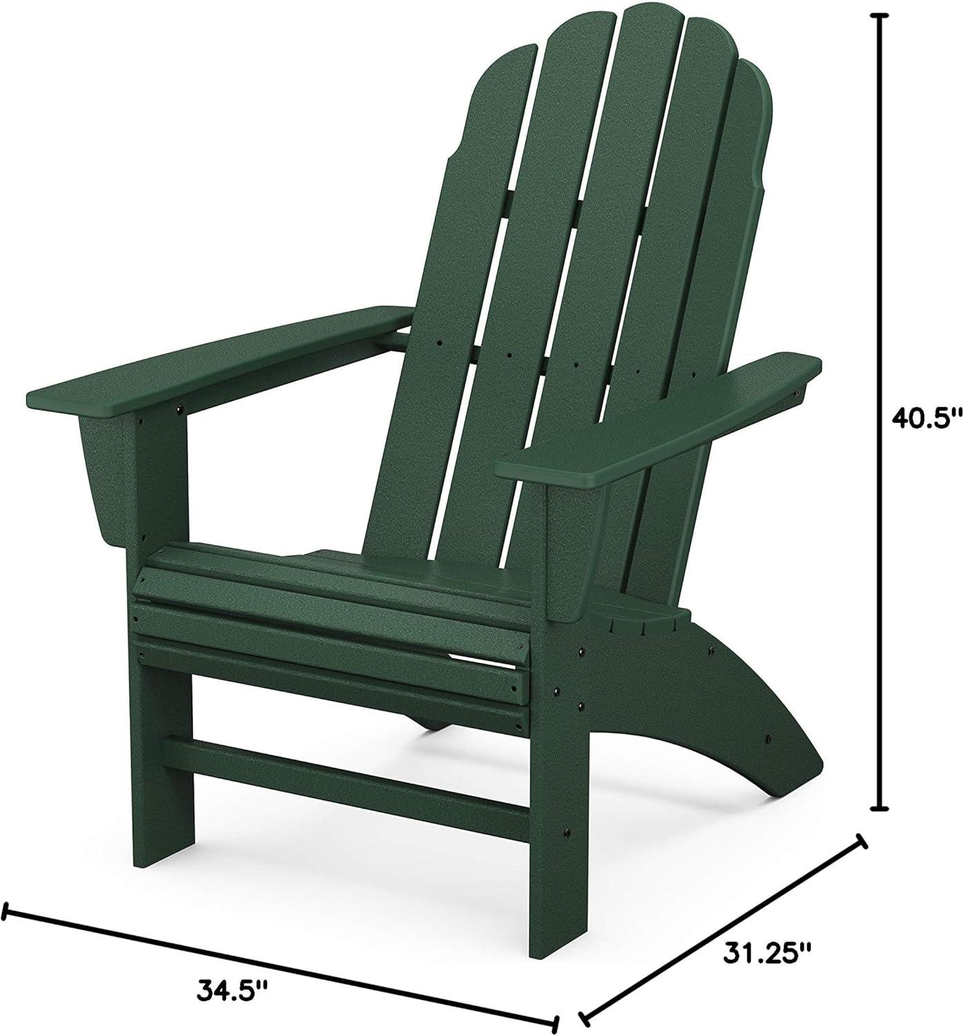 image:imagePOLYWOOD Vineyard Curveback Adirondack Chair in MahoganyGreen