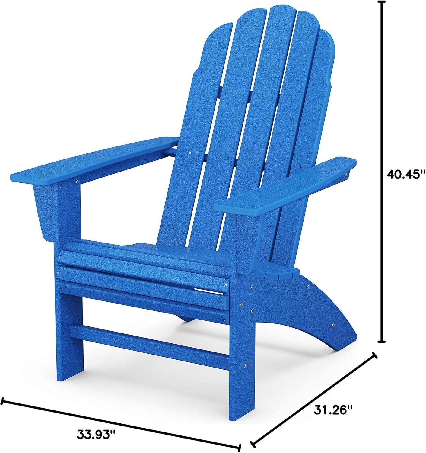 image:imagePOLYWOOD Vineyard Curveback Adirondack Chair in MahoganyPacific Blue