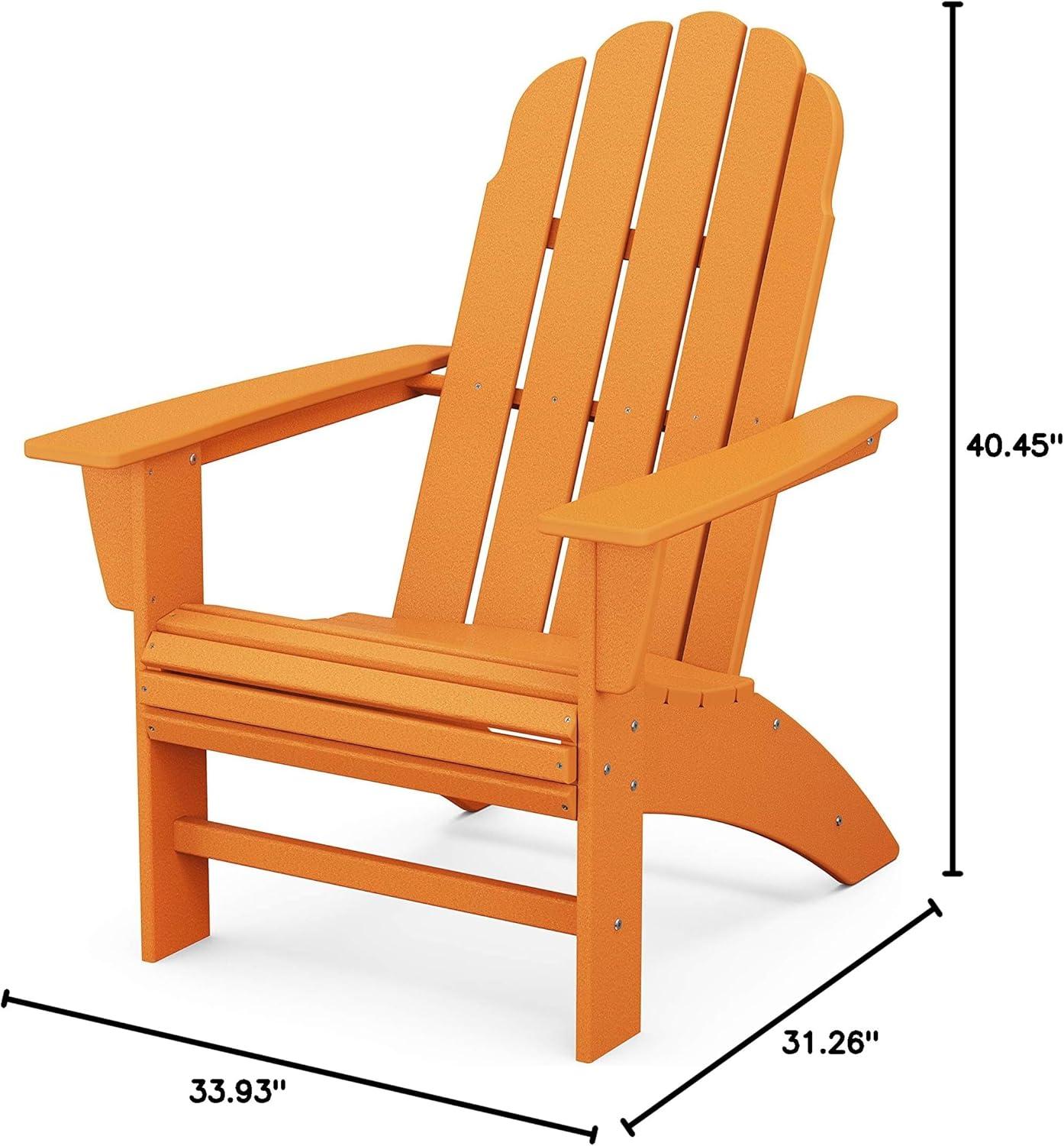 image:imagePOLYWOOD Vineyard Curveback Adirondack Chair in MahoganyTangerine