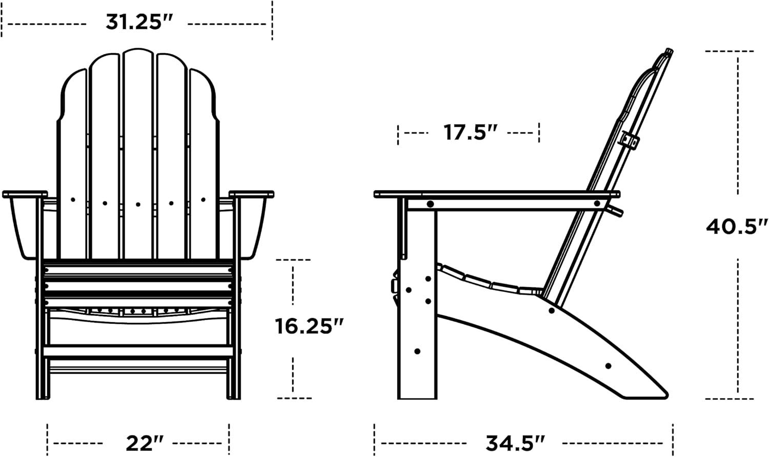 image:imagePOLYWOOD Vineyard Curveback Adirondack Chair in MahoganyWhite