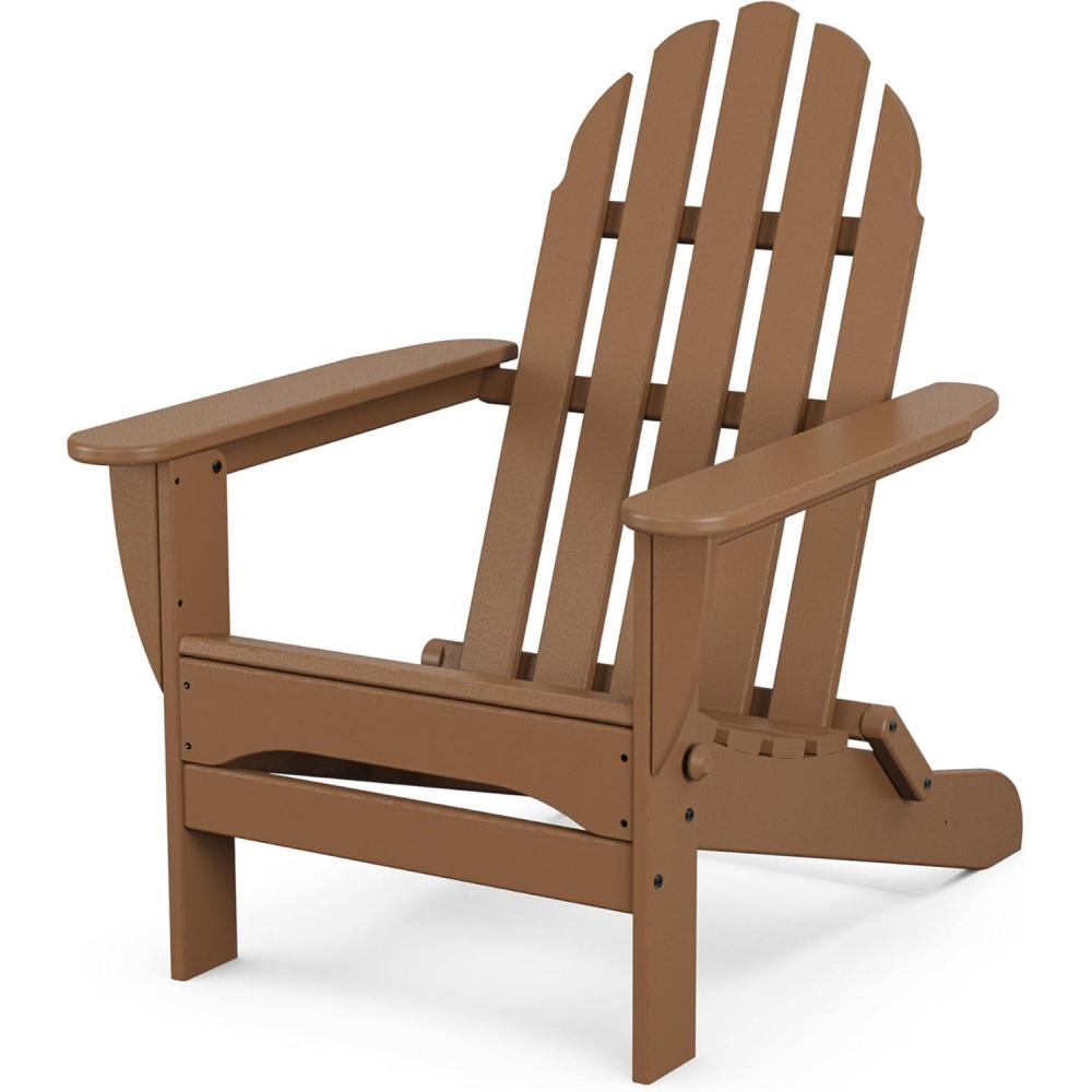 image:imagePOLYWOOD AD5030GY Classic Folding Adirondack Slate GreyTeak