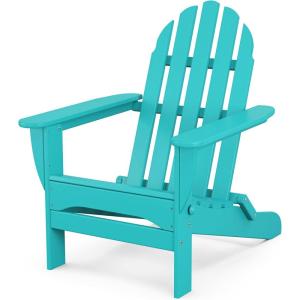 POLYWOOD AD5030GY Classic Folding Adirondack, Slate Grey(Aruba)