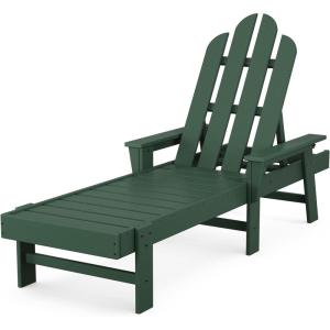 POLYWOOD ECC76SR Long Island Chaise, Sunset Red(Green)