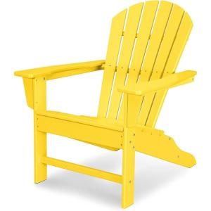 POLYWOOD SBA15GY South Beach Adirondack Chair(Lemon)