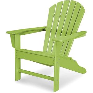 POLYWOOD SBA15GY South Beach Adirondack Chair(Lime)