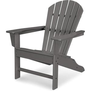 POLYWOOD SBA15GY South Beach Adirondack Chair(Slate Grey)