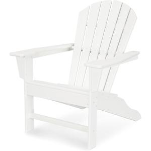 POLYWOOD SBA15GY South Beach Adirondack Chair(White)