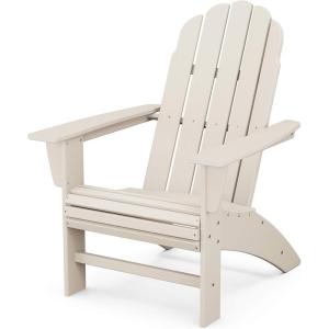 POLYWOOD® Vineyard Curveback Adirondack Chair in Mahogany(Sand)