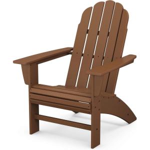 POLYWOOD® Vineyard Curveback Adirondack Chair in Mahogany(Teak)