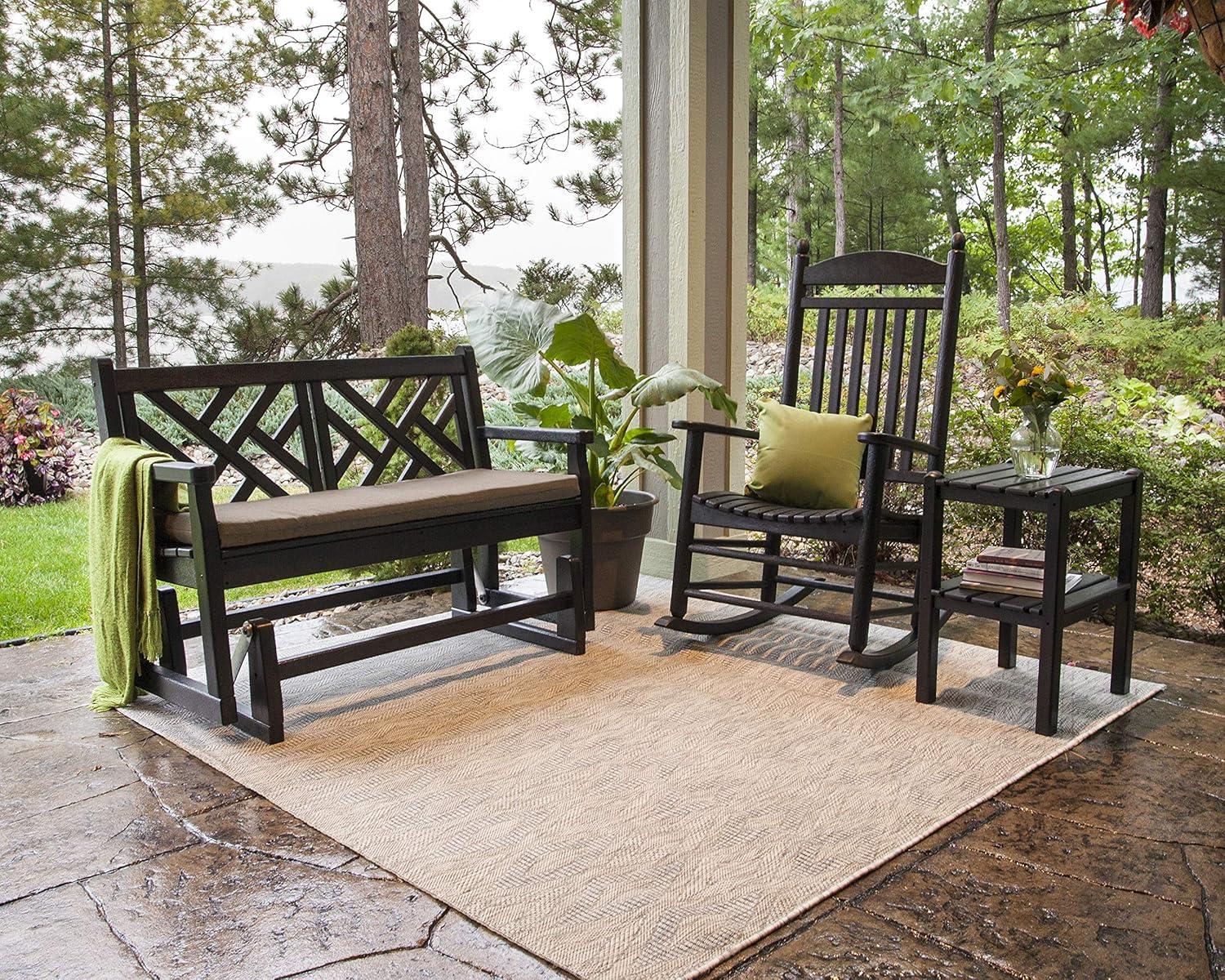 image:imagePOLYWOOD CDG48TE Chippendale Glider TeakBlack